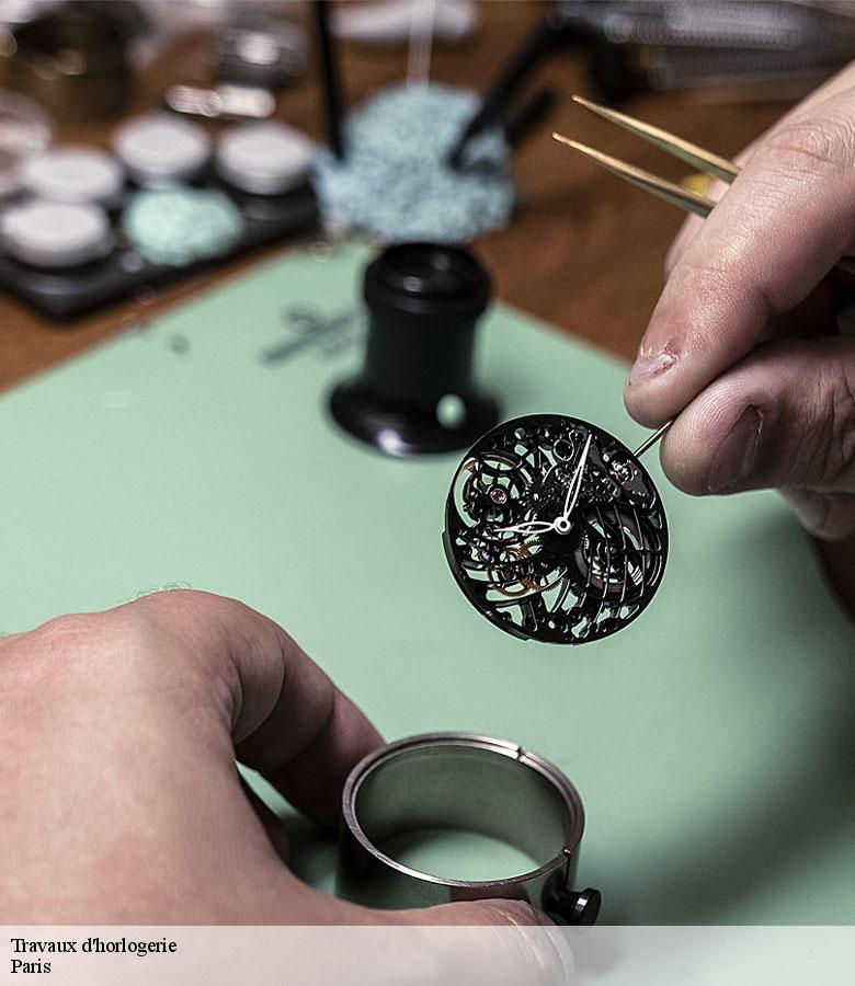 Travaux d'horlogerie 75 Paris  Artisan Horloger 75