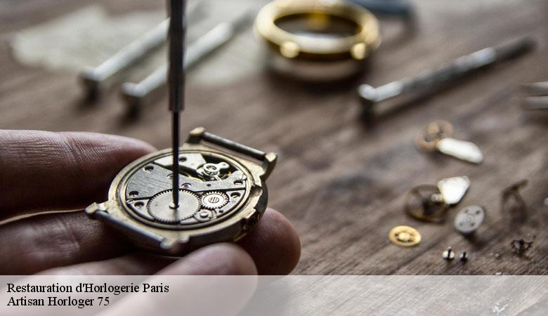 Restauration d'Horlogerie 75 Paris  Artisan Horloger 75